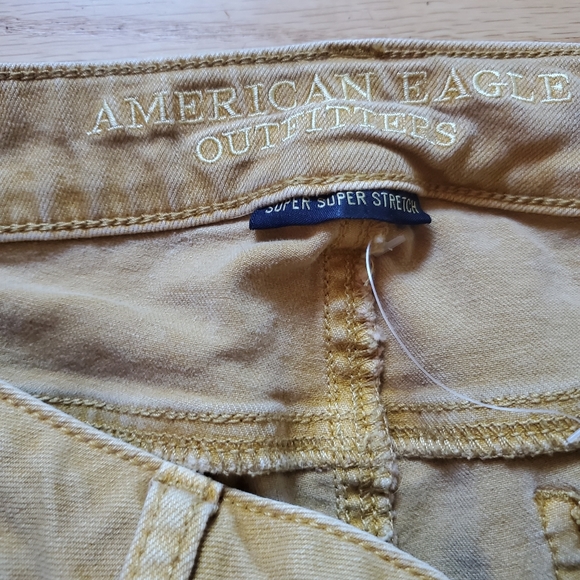 Mustard yellow distressed jeggings - Picture 2 of 3